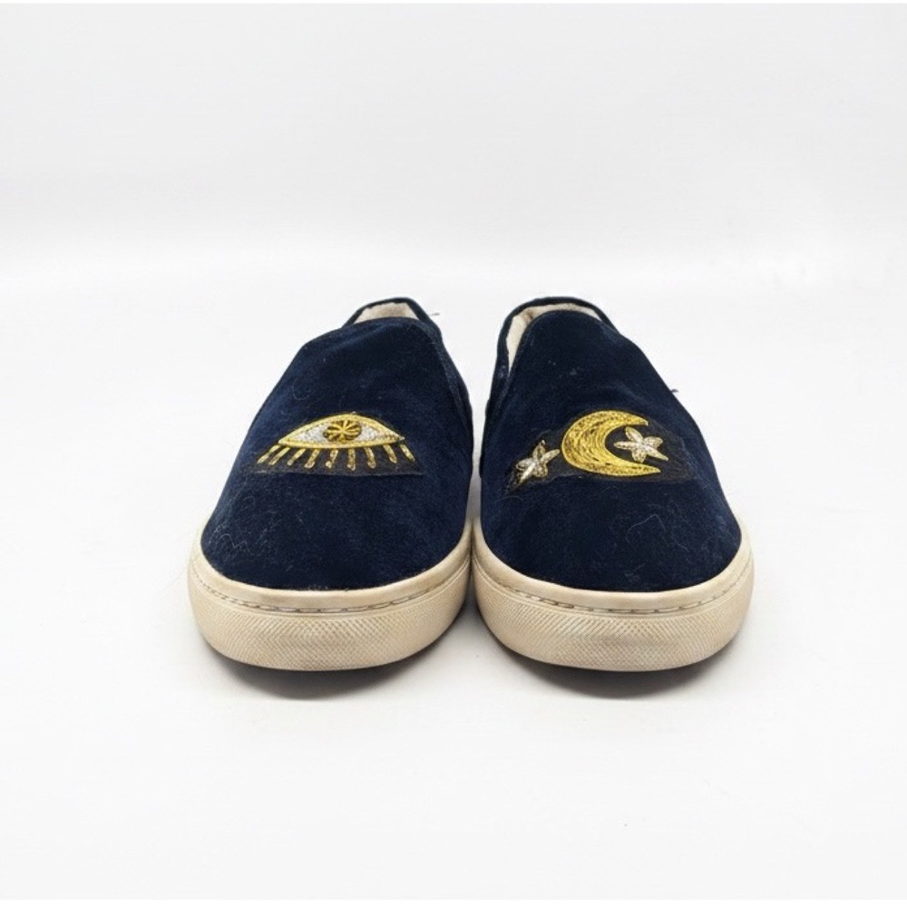 Soludos Blue Velvet Boat Sneakers — Women’s US 7.5 - Picture 4 of 10